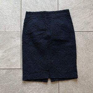 ❣️❣️J. Crew Navy Floral Pencil Skirt